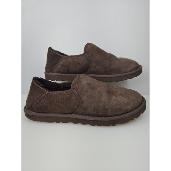 UGG Australia Kenton Slip On Slippers Shoes Brown Suede Men’s Size 10 Moccasin - Picture 1 of 12